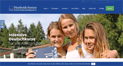 Desktop Screenshot of humboldt-institut.org